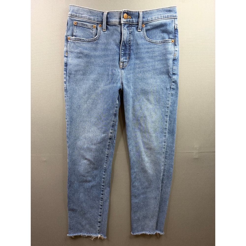 J.Crew Essential Straight‎ Jeans Womens Blue Raw Hem 29x25